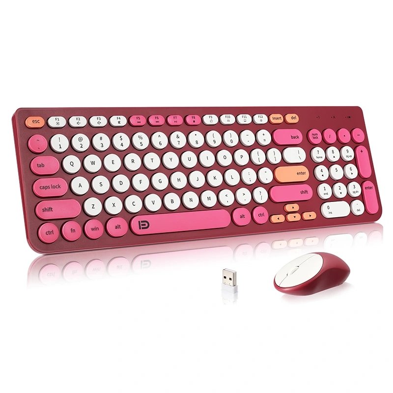 Quelles sont les fonctionnalités du clavier sans fil et du combo de souris?