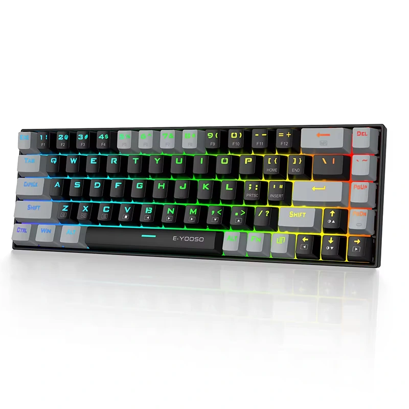 Clavier de jeu mécanique filaire RVB 68 touches