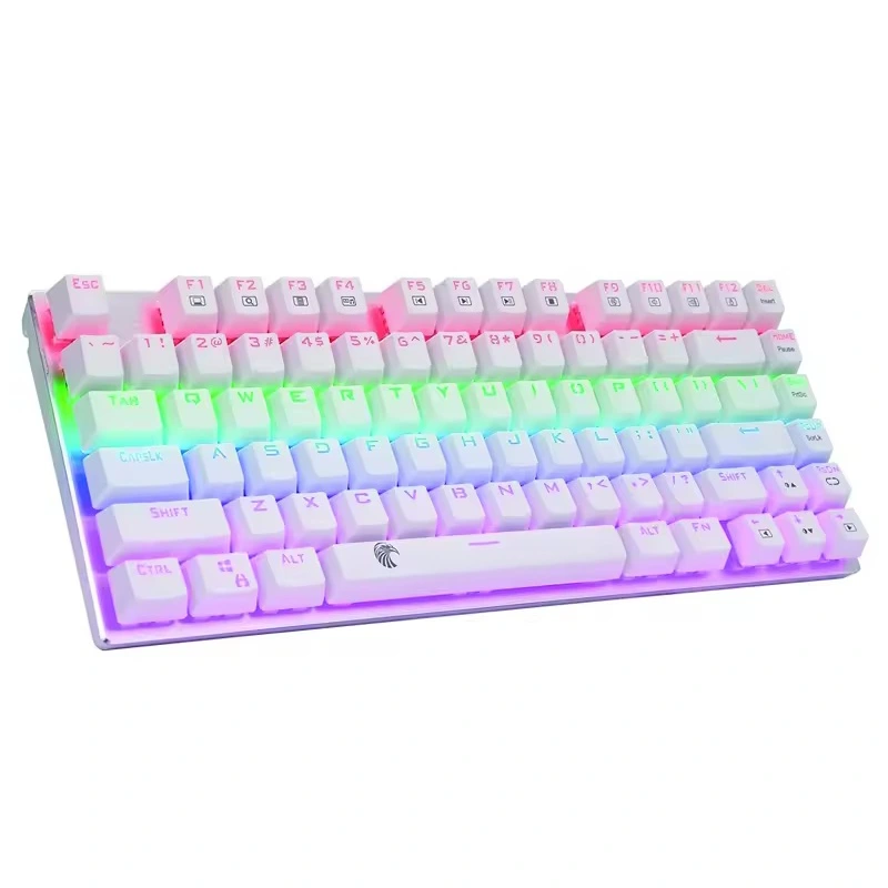 Clavier de jeu mécanique arc-en-ciel 81 touches