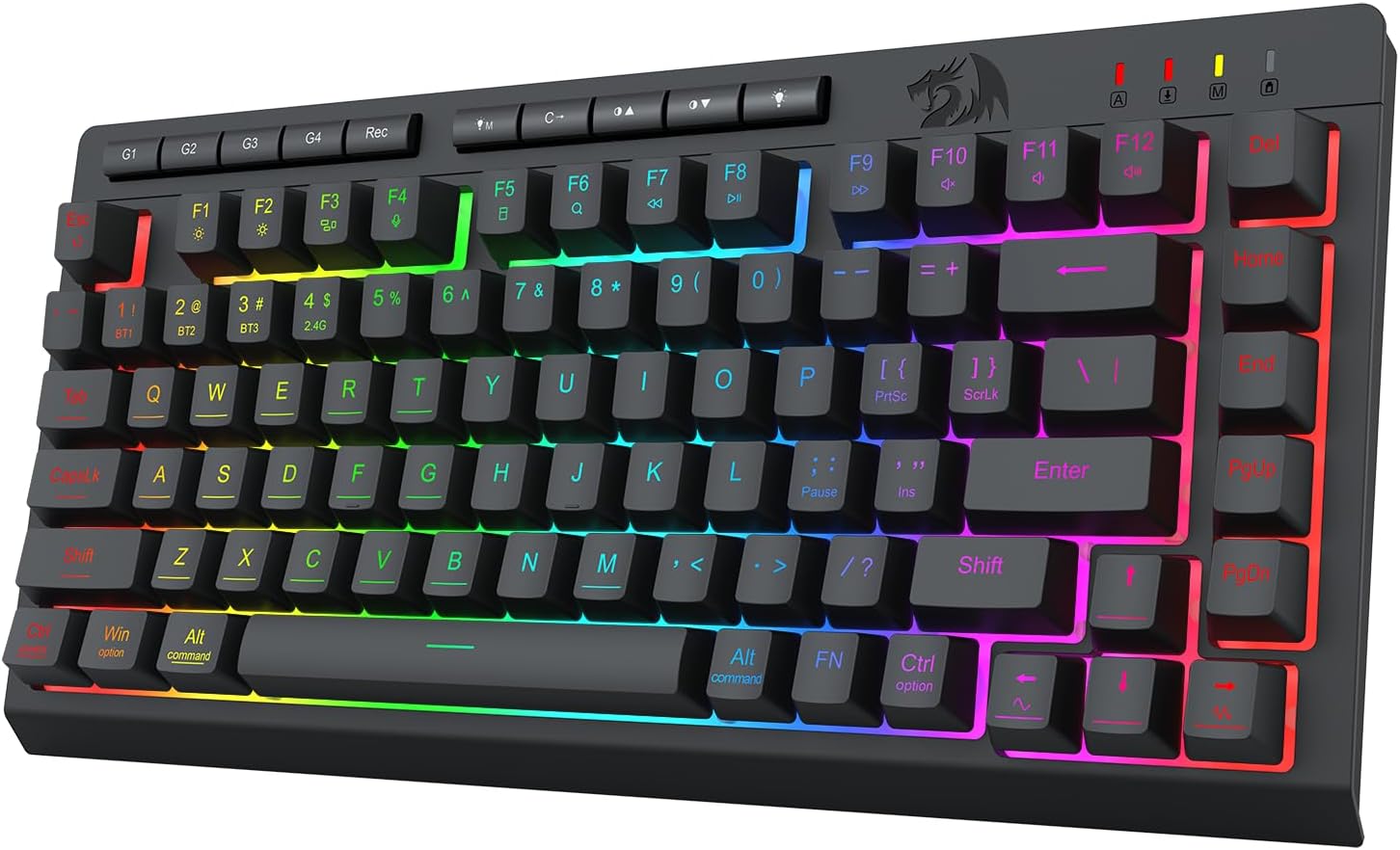Clavier de jeu sans fil portable Redragon 82 touches