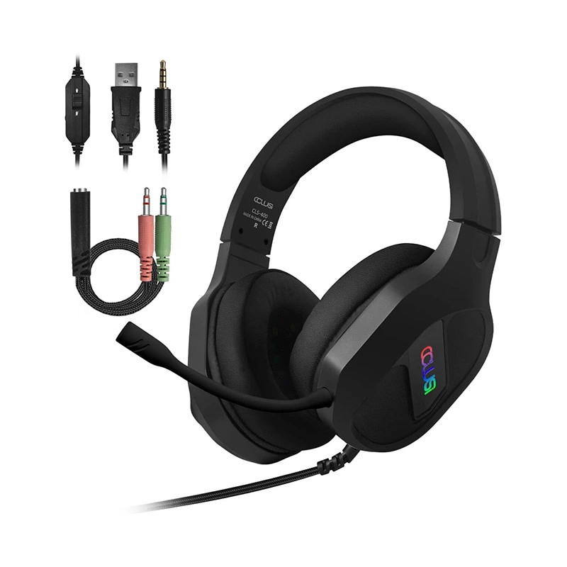 Casque de jeu 3,5 mm filaire RVB réglable